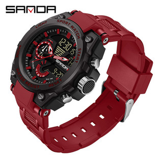 SANDA 3302 G Style Sport Watch Women Transparent LED Digital Clock Shock Waterproof Ladies Electronic Watch Unisex Boy Girl Watch