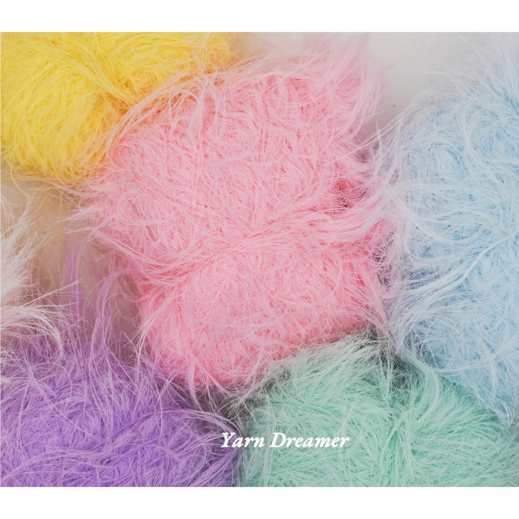 มีให้เลือก 20 สี - ไหมพรมฟู โครเชต์ ไหมถัก ด้ายไหมพรม ถักไหมพรม ไหมโครเชต์ อ่อนนุ่ม ด้ายถัก ถัก