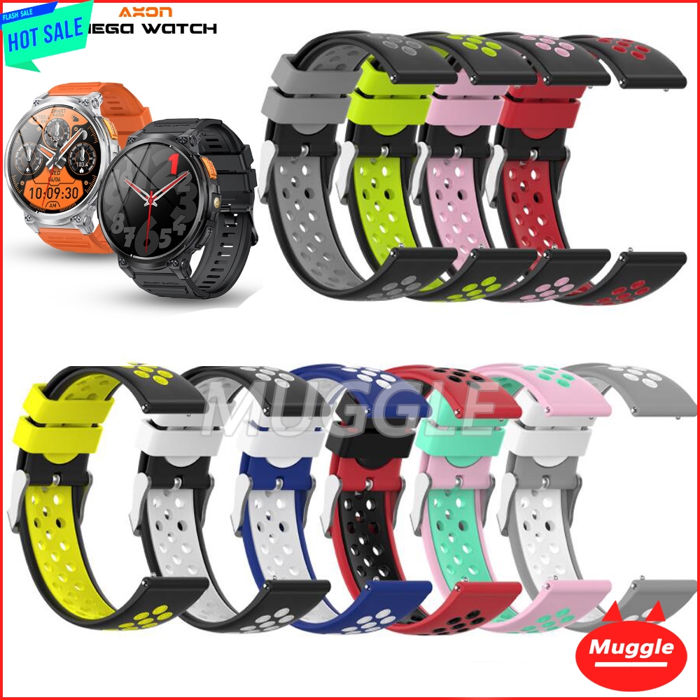Axon Mega Smart watch  axon memo pro สายรัดข้อมือ AXON Mega สายนาฬิกา สายรัดข้อมือสายนาฬิกาซิลิโคนสปอร์ต Axon Mega สายนาฬิกา