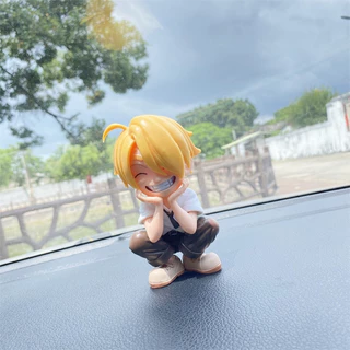 12 ซม.รุ่น Q ONE PIECE ตัวเลขการกระทําหัวเราะ Sanji อะนิเมะรูปของเล่นเด็ก PVC ตุ๊กตาเดสก์ท็อปเครื่องประดับของขวัญวันเกิด