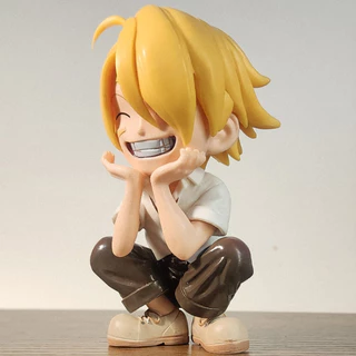 12 ซม.รุ่น Q ONE PIECE ตัวเลขการกระทําหัวเราะ Sanji อะนิเมะรูปของเล่นเด็ก PVC ตุ๊กตาเดสก์ท็อปเครื่องประดับของขวัญวันเกิด