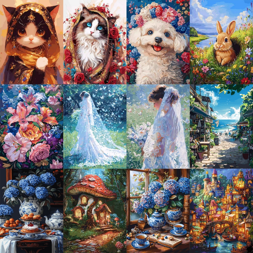 ลอยไป,ระบายสีตามตัวเลข,สีอะคริลิค,ภาพวาดตามหมายเลข,ภาพวาดผ้าใบ,ภาพสีน้ํามันดิจิตอลโดยตัวเลข,ภาพวาดตัวเลข,ภาพวาดสีน้ํามัน,ตกแต่งผนัง