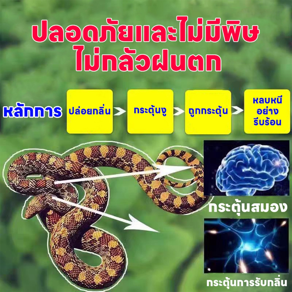 ใช้ได้ทุกสภาพอากาศ LI ผงไล่งู ไล่งู ยาไล่งู ผงกันงู ปลอดสารพิษ ไม่เป็นอันตรายต่อแม่และเด็ก กำมะถันผง สารไล่งู กำจัดงู