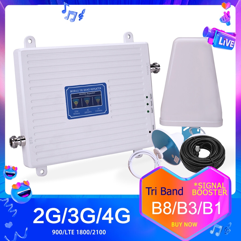 NICE-POWER ตัวดูดสัญญาณโทรศัพท์ ขยายสัญญาณ 2G 3G 4G เพิ่มสัญญาณมือถือในโทรศัพท์ของคุณ สามารถรับสัญญาณมือถือที่ความถี่ 900 1800 2100Mhz