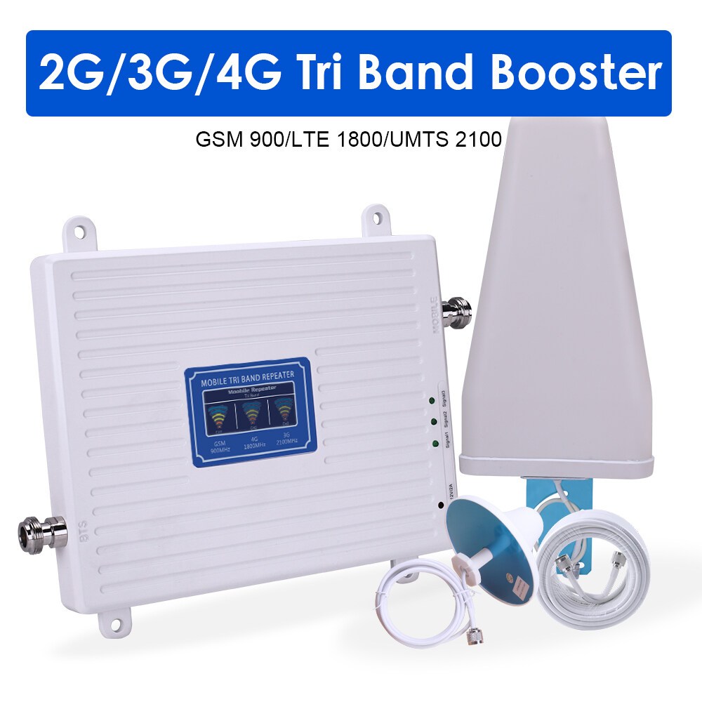 NICE-POWER ตัวดูดสัญญาณโทรศัพท์ ขยายสัญญาณ 2G 3G 4G เพิ่มสัญญาณมือถือในโทรศัพท์ของคุณ สามารถรับสัญญาณมือถือที่ความถี่ 900 1800 2100Mhz