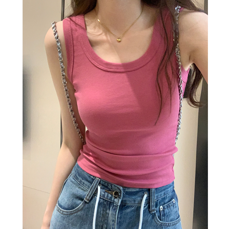 ZHELIHANGFEI เสื้อกล้าม ใส่สบาย คลาสสิก เข้ากับทุกชุด