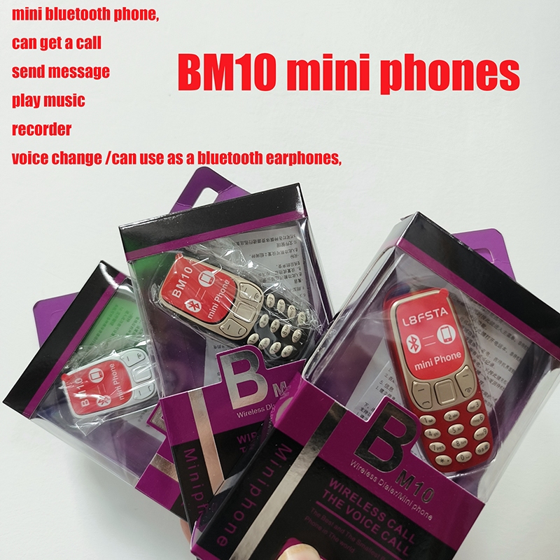 Bm10 โทรศัพท์มือถือ ขนาดเล็ก 2 ซิมการ์ด หูฟังบลูทูธ เปลี่ยนเสียงได้ โทรสาร บันทึกเสียง รังสีต่ํา โทรศัพท์มือถือ ขนาดเล็ก