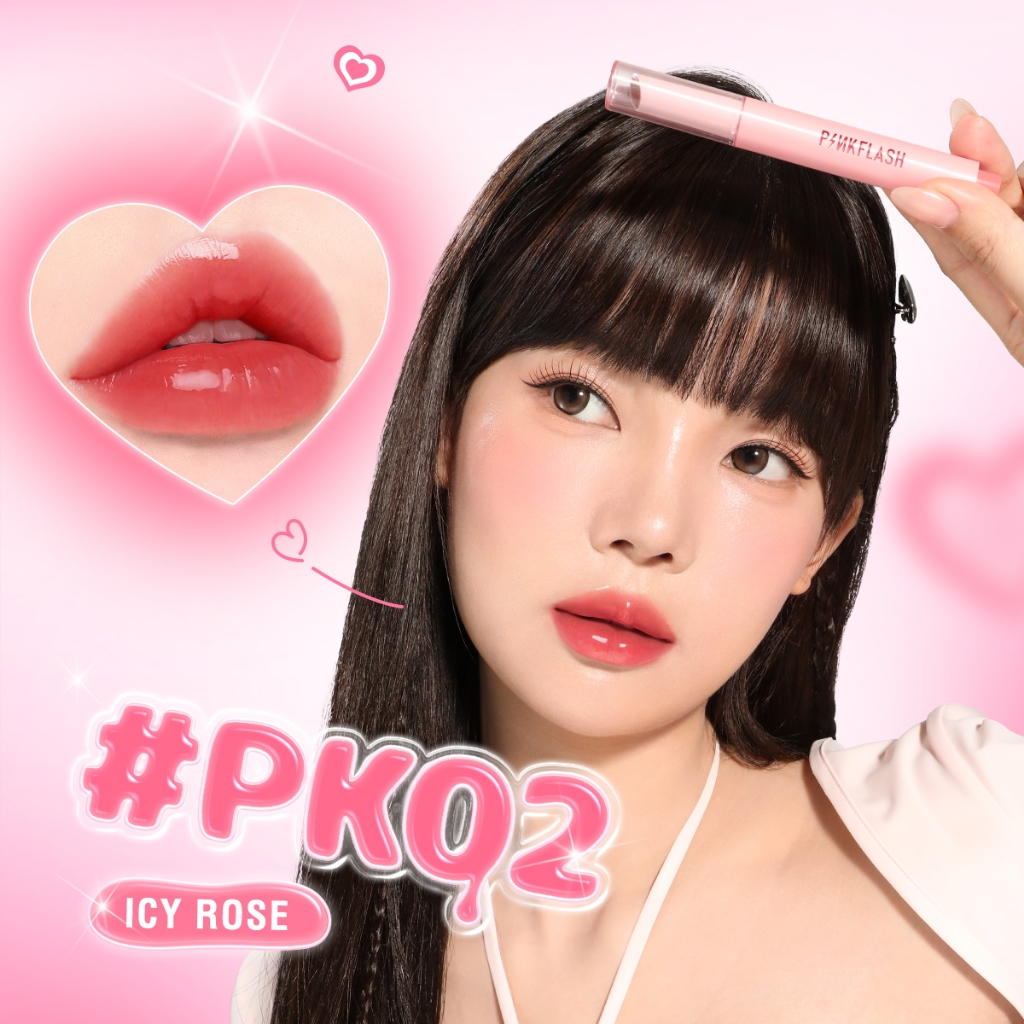 Pinkflash Melting Glossy Balm Dewyful Glossy Long-lasting Moisture Weightless Feel ไม่เหนียวเหนอะหนะ - รูปที่ 4