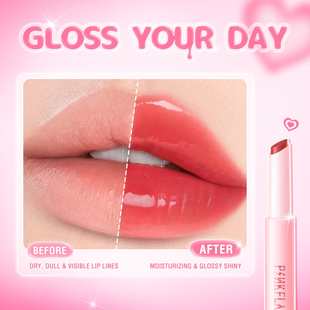 Pinkflash Melting Glossy Balm Dewyful Glossy Long-lasting Moisture Weightless Feel ไม่เหนียวเหนอะหนะ - รูปที่ 5