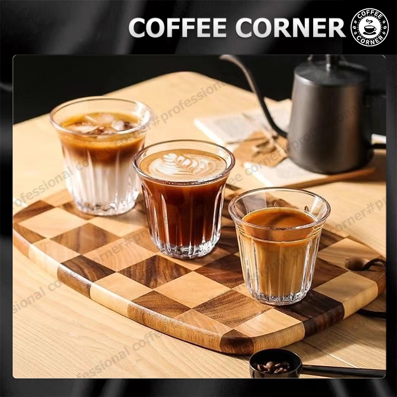 【สินค้าพร้อมส่ง】แก้วกาแฟ ทรงกลม สไตล์เกาหลี ลาเต้ เอสเปรสโซ่ สไตล์อเมริกัน ถ้วยกาแฟ สำหรับ คาเฟ่ ร้านกาแฟ 130/160/200 มล.