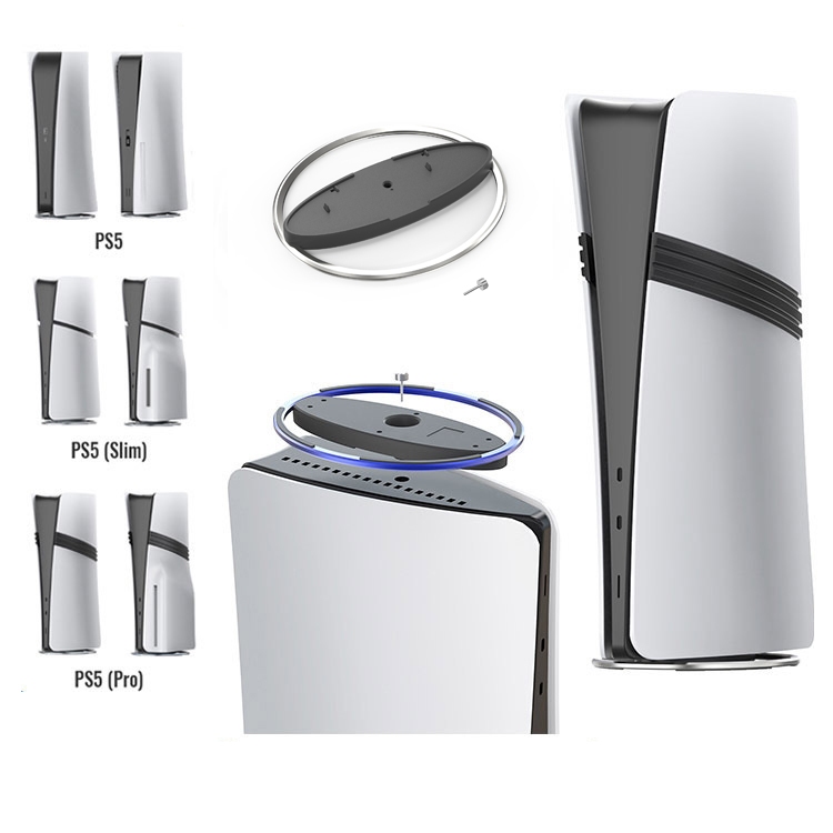 แท่นวางแนวตั้งสำหรับ PS5 Pro/PS5 Slim/PS5, ติดตั้งง่ายและมั่นคงสูง, แท่นวาง PS5 