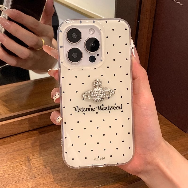 Niche Polka Dot Stereo Planet เหมาะสําหรับ 15 Apple 14 เคสโทรศัพท์ iPhone13/13promax/12 หญิง 11XR