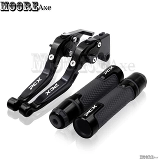 Mooreaxe สําหรับ Honda PCX125 / PCX150 PCX160 ABS CBS 2018 - 2023 2025 2026 รถจักรยานยนต์ปรับพับขยายได้เบรคคลัทช์ Levers Handlebar Grip TZ01 T1