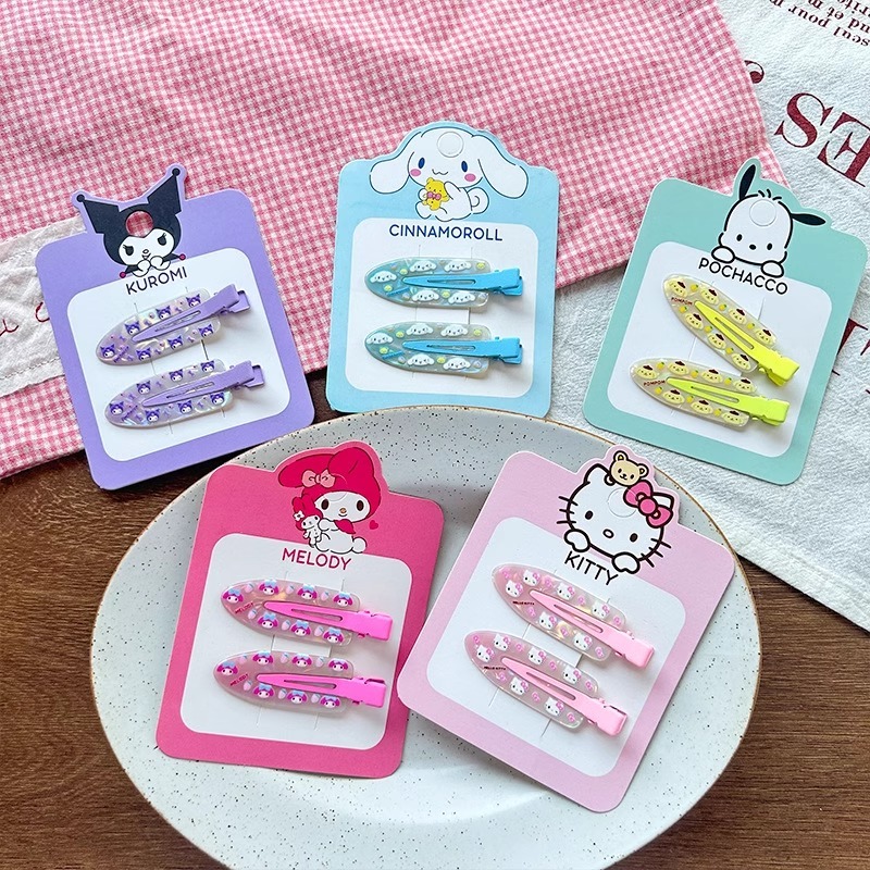 SANRIO แฟชั่น เกาหลี ซานริโอ กิ๊บติดผมหญิง อิน ของขวัญวันเกิดนักเรียนน่ารัก