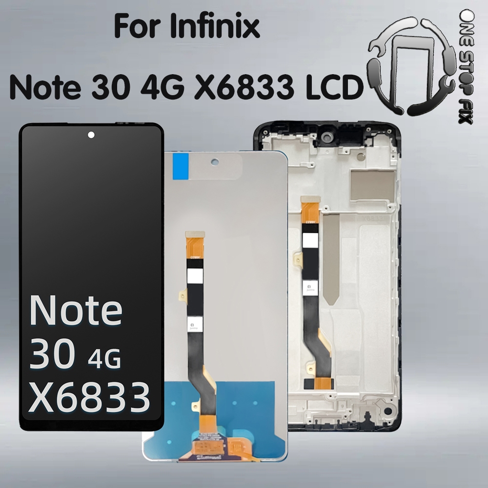 สําหรับ Infinix Note 30 X6833 X6833B จอแสดงผล LCD Touch Screen Digitizer Assembly Replacement
