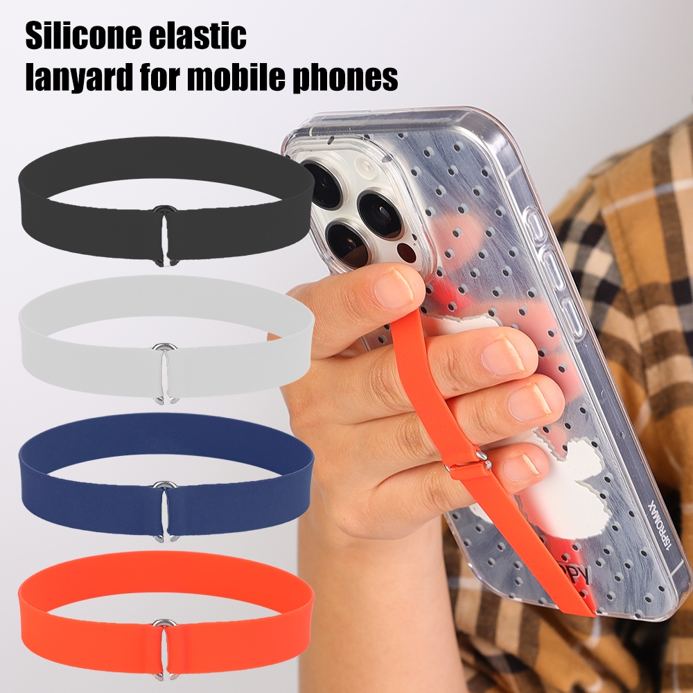 [ ที่โดดเด่น ] ที่วางโทรศัพท์มือถือ Protable - สายรัดข้อมือเคสโทรศัพท์ - Anti Drop, ความยืดหยุ่นสูง - วงเล็บซิลิโคนวงยืดหยุ่น - ด้ามจับนิ้ว - อุปกรณ์เสริมโทรศัพท์สากล