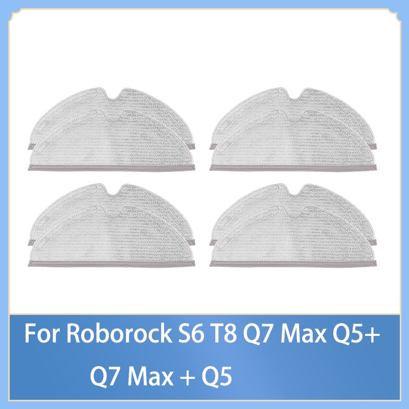 ผ้าถูพื้นสําหรับ roborock S6 T8 Q7 Max / Q7 Max + Q5 Q5 + เครื่องดูดฝุ่นหุ่นยนต์กวาด
