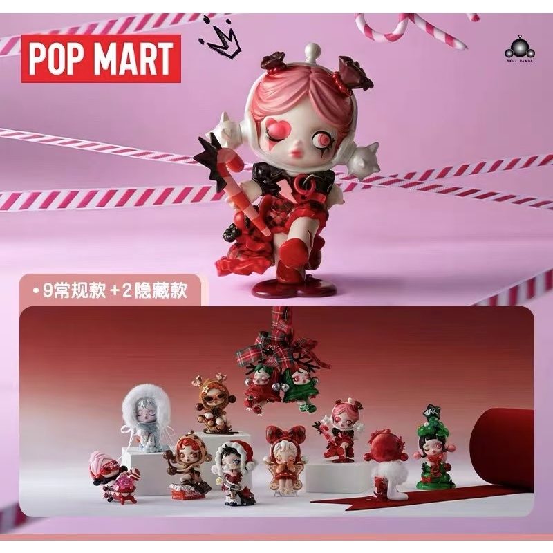 Popmart Bubble Marte SKULLPANDA Wish time to series กล่องตาบอดทํามือ