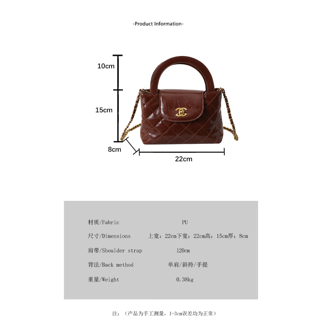 Retro กระเป๋าสะพายสุภาพสตรี Retro Diamond Chain กระเป๋าแฟชั่น All-Match กระเป๋าสะพายแบบพกพา