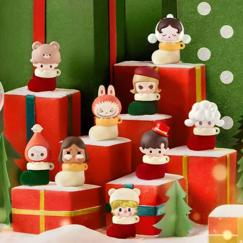 [สินค้าใหม่คริสต์มาส] Popmart POP BEAN Christmas Stocking Series Doll Set Box