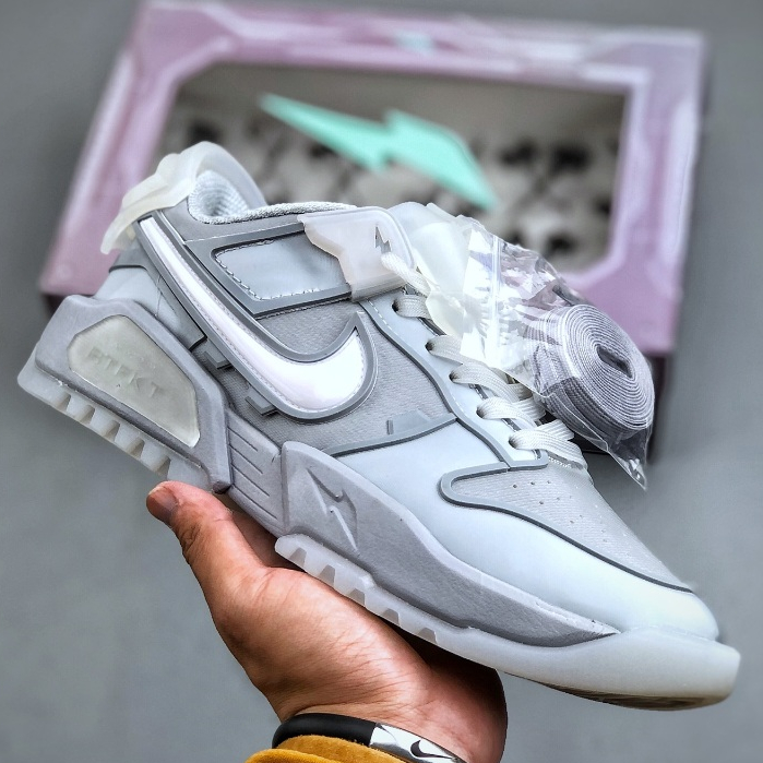 รองเท้ากีฬาลําลอง RTFKT Studios x Dunk Genesis Low"OG Ghost" HF0438-001