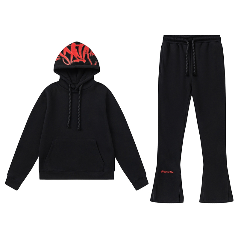 Synaword High Street แฟชั่นชุดผู้ชาย Hip Hop Hoodie Syna พิมพ์ Hoodie ชุด