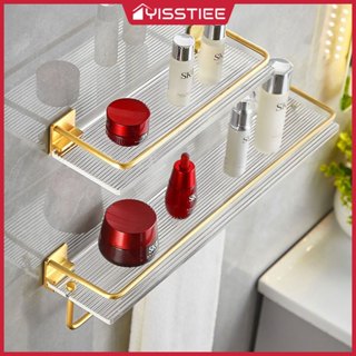 YissTiee ชั้นเก็บของอะคริลิค, ขายึดห้องน้ํา, ขายึดติดผนังแบบ…