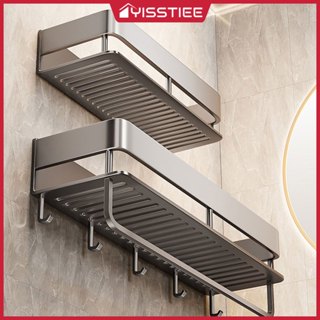 YT ห้องน้ำชั้นวาง, ไม่ต้องเจาะรู ชั้นติดผนัง, ชั้นวางของอเนก…