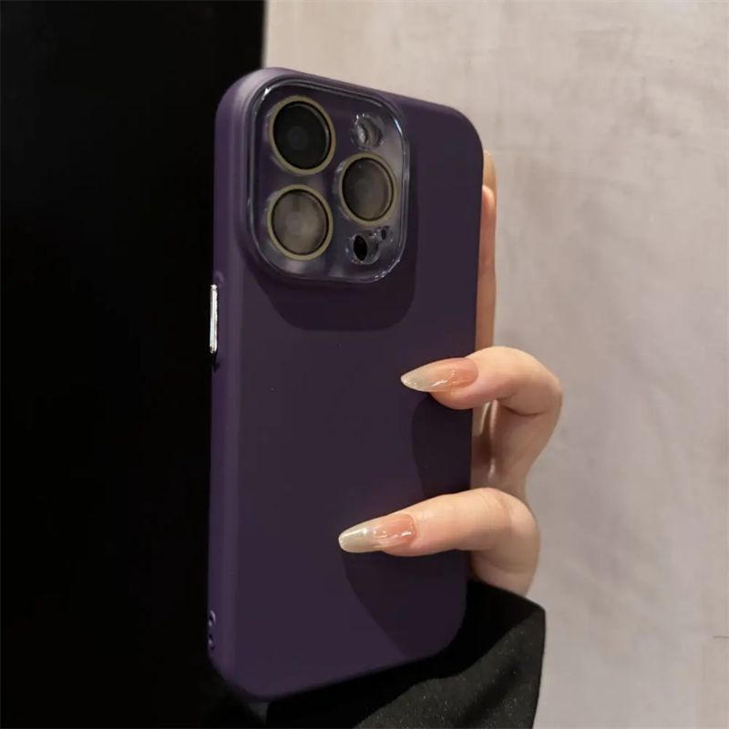 พร้อมโลโก้Upgrade ซิลิโคนเหลว Matte เคสโทรศัพท์สําหรับ iPhone 16 15 14 13 12 11 Pro Max กันกระแทกพร้อมป้องกันกล้อง Soft Casing iPhone 15 คลุมทั้งหมด