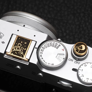 กล้องปุ่มชัตเตอร์โลหะฝาครอบรองเท้าร้อนเหมาะสําหรับ Fujifilm XT3 XT10 XT20 X-T30 XT4 X100V X-PR03, Nikon Leica และรุ่นอื่นๆ,กล้องรุ่น Canon