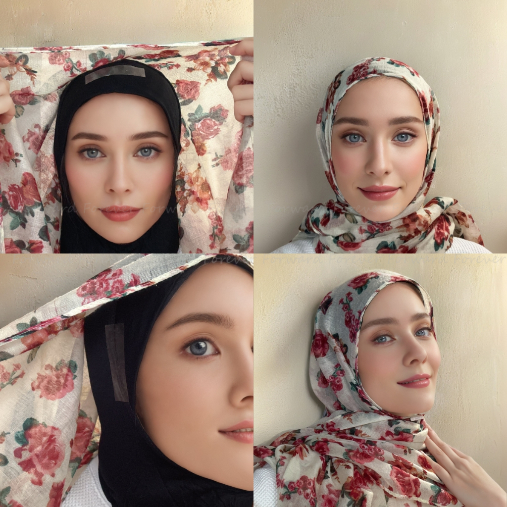 35 ชิ้น/ถุง Hijab เดรสเทป Hijab Shaper Tape Hijab Enforcer Curved Upright Hijab Perfect