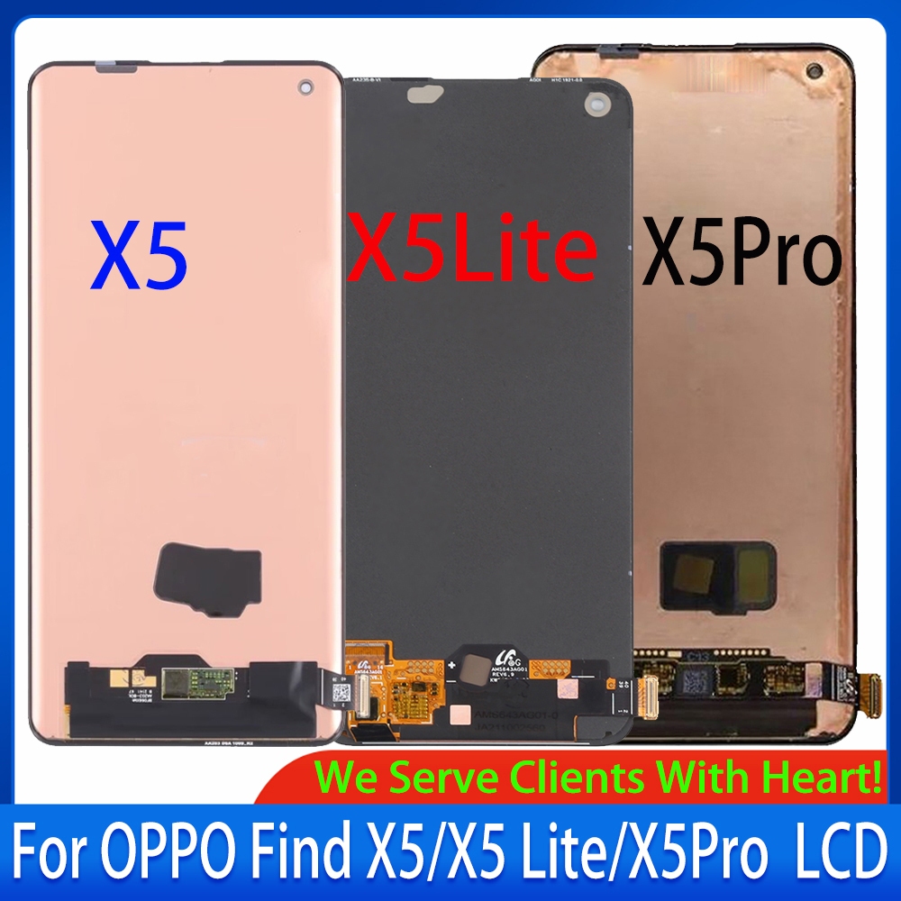 ที่ดีที่สุด AMOLED สําหรับ Oppo ค้นหา X5/X5Pro/X5 Lite จอแสดงผล LCD หน้าจอสัมผัส CPH2307 PFFM10 CPH3