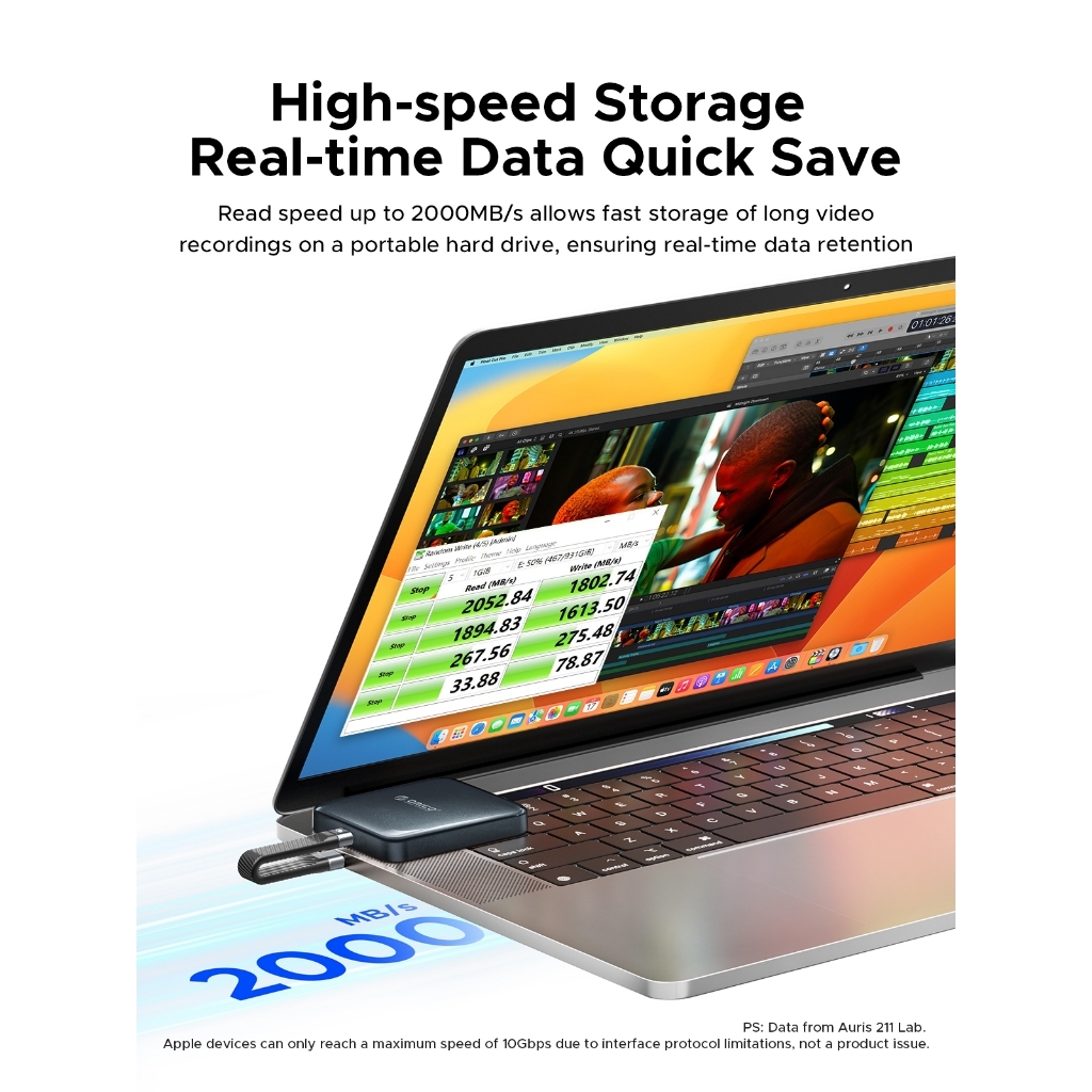 ORICO External SSD 512GB 1TB Portable Magnetic SSD ภายนอก พกพา for iphone Android Macbook (A20PLUS)