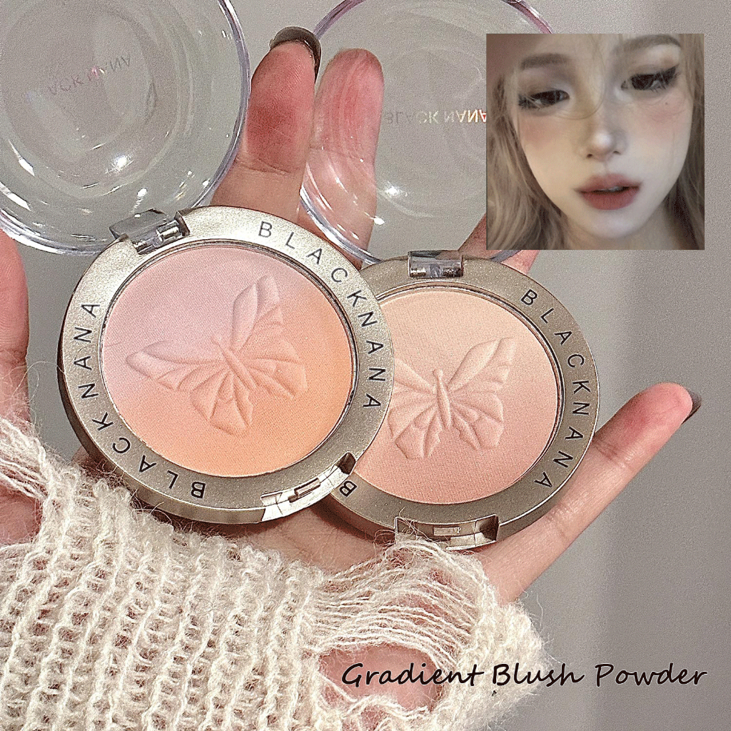 Gradient Blush Palette Matte Dusty Pink Cheek กันน้ํา Lasting Smooth Nude แต่งหน้า Blusher DB-88