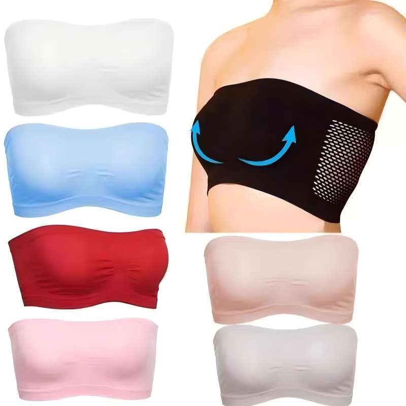 Nico Bra เสื้อใน เกาะอก เสื้อชั้นใน เเบบสวม ไม่มีฟองน้ำ ไม่มีโครง ไม่มีตะขอ นุ่มและยืดหยุ่น