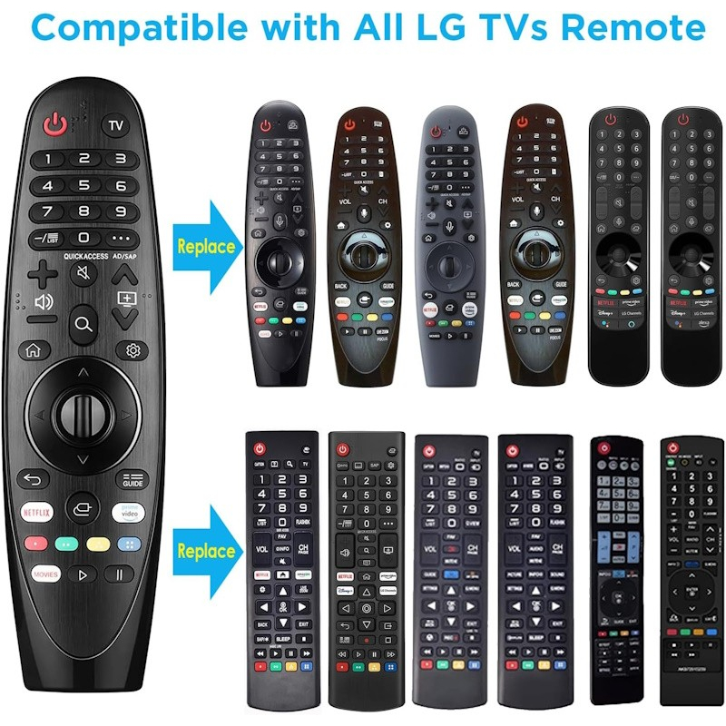 Universal สําหรับรีโมททีวี LG ทั้งหมด Magic Remote เปลี่ยน 43NANO75UPA 43UP7100ZUF 43UP7560AUD 43UP7