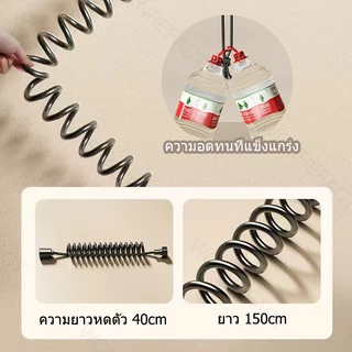 สายหัวฉีด 1.5 -2.0 เมตร เลือกได้ 3สี สายฉีดชำระ ยืดหด สายสปริง!! ยืดหดได้!