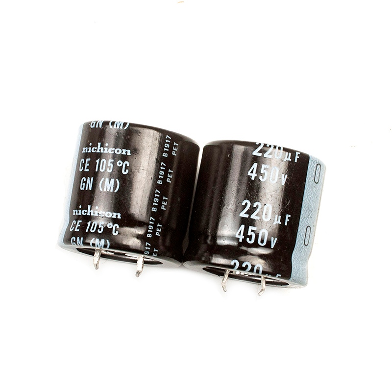 พร้อมสต็อก* 1PCS Nichicon GN(M) 450V 220uf 220MFD 105 C 30X35mm ตัวเก็บประจุไฟฟ้า