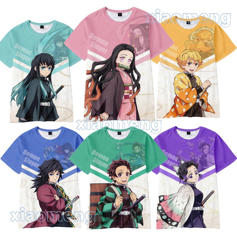 เสื้อDemon Slayerสำหรับเด็ก ออกแบบจากNezuko Tanjiro และTokito Muichirou