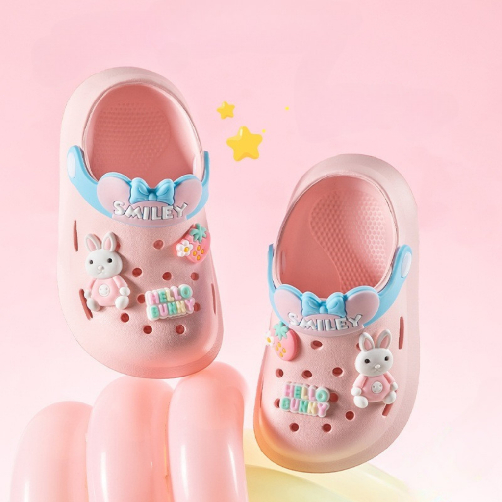 SUGE รองเท้าลำลองเด็กลายการ์ตูน พื้นกันลื่น มีสายรัดส้น น่ารัก - รูปที่ 3