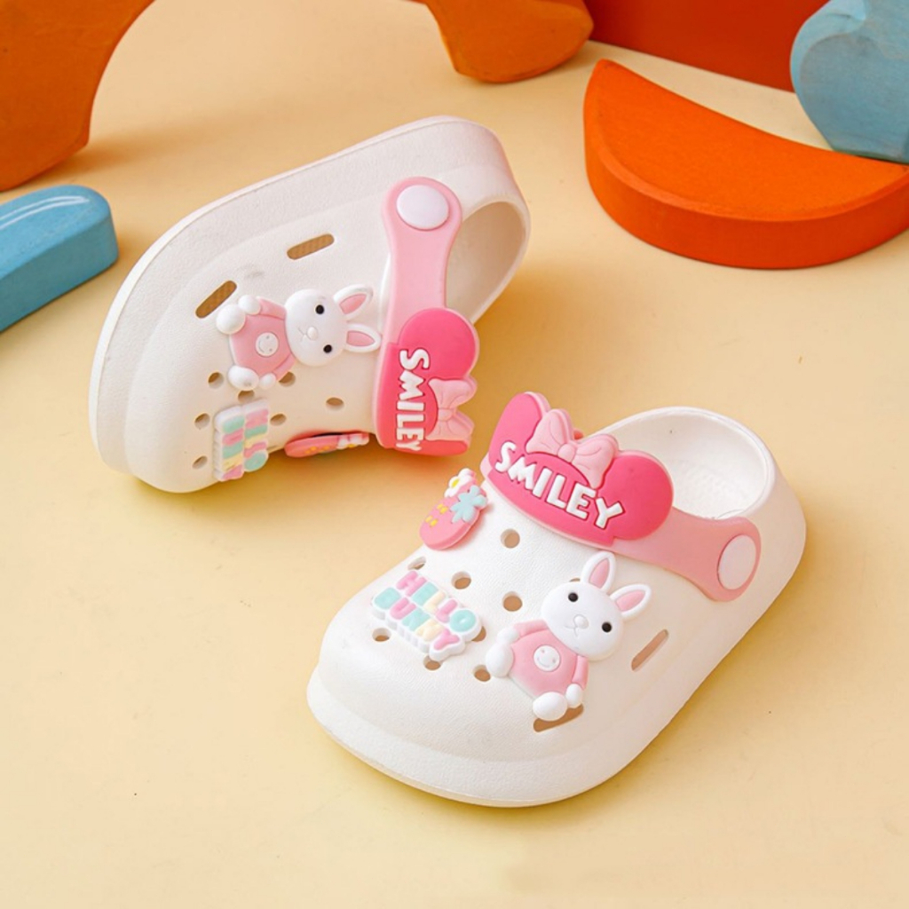 SUGE รองเท้าลำลองเด็กลายการ์ตูน พื้นกันลื่น มีสายรัดส้น น่ารัก - รูปที่ 5