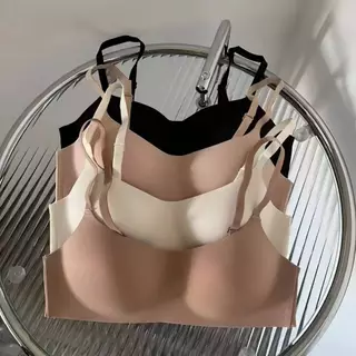 🔥Nico Bra🔥ชุดชั้นใน ไร้รอยต่อ คัพบาง เต้านมขนาดเล็ก รวบรวมด้านบน รองรับ ไม่มีแหวนเหล็ก ผ้านุ่ม