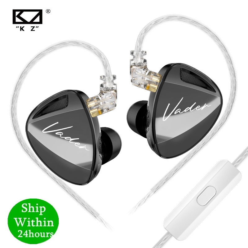 KZ Vader Triple-Driver Dynamic In Ear Monitor หูฟัง HIFI Music เอียร์บัดเสียงรบกวน Cancelling ชุดหูฟ