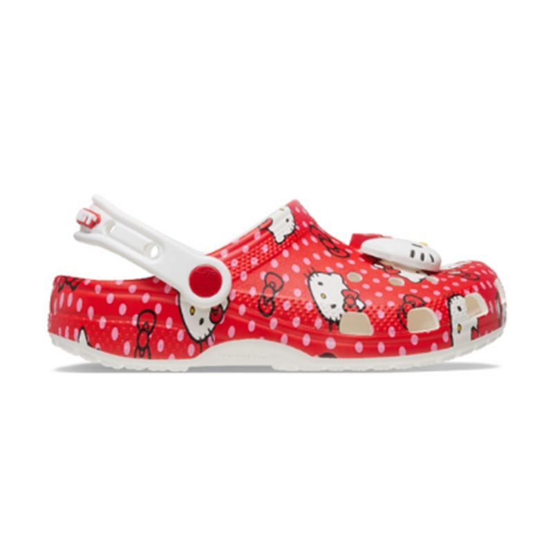 Crocs (รองเท้าเด็ก) Classic Hello Kitty Red Big Kid Crocs-210576-90H