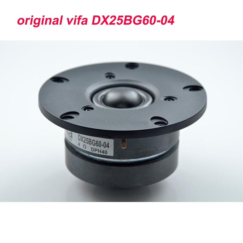 Original Vifa DX25BG60-04 4 Home Audio DIY ผ้าไหมทวีตเตอร์โดมลําโพง Dual Ferrite แม่เหล็ก 4ohm 80W คู่ราคา