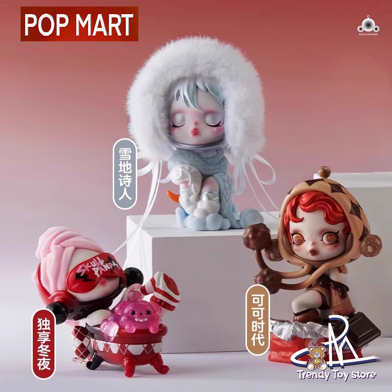 [คลังสินค้าพร้อม] Popmart SKULLPANDA Wishing Time Is Coming Series Figure-Made Mystery Box sp Christmas Gift