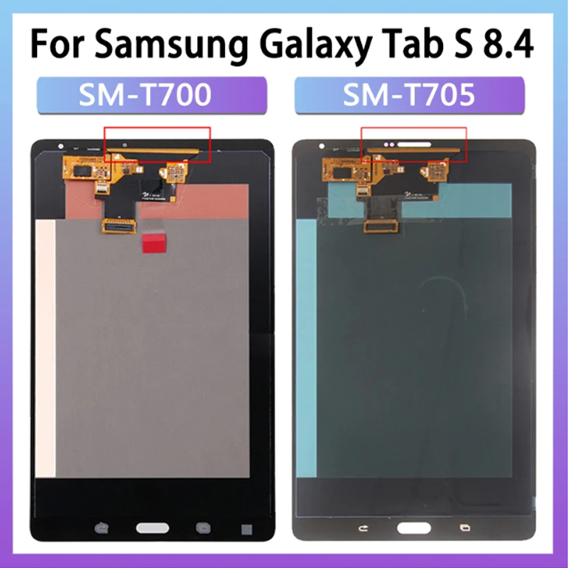 8.4 "สําหรับ Samsung Tab S 8.4 SM-T700 SM-705 หน้าจอสัมผัส LCD Digital Assembly T700 (Wi-Fi) T705(3G