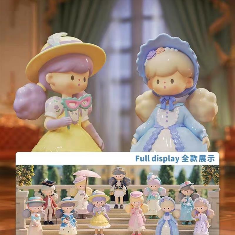 ⚡เตรียมการจัดส่ง⚡ของแท้ [คลังสินค้าพร้อม molinta Popcorn Sister Dream Back to Rococo Series] Mystery Box Figure Girls Wear Gifts