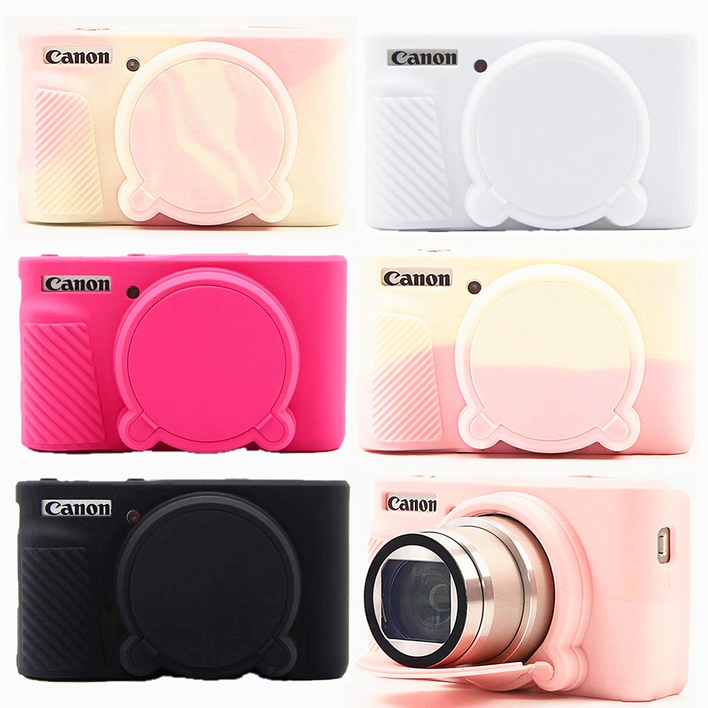 สําหรับ Canon Powershot SX730 SX740 HS ซิลิโคนเกราะผิวกระเป๋ากล้องป้องกัน Body Cover Protector