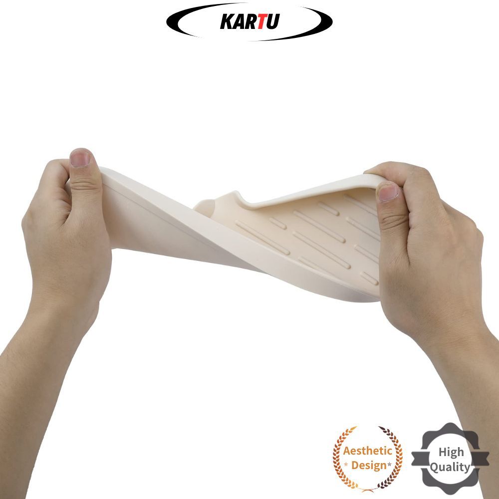 พร้อมสต็อก ซิลิโคนจานสบู่ห้องน้ําพร้อมท่อระบายน้ําพวยสบู่ยืดหยุ่น Saver ทําความสะอาดง่ายสําหรับห้องน้ํา, ห้องครัว